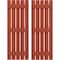 Ekena Millwork Americraft 5-Board, 3 Batten Exterior Real Wood Spaced Board-n-Batten Shutters, ARW401SB519X77CLH, PR ARW401SB519X77CLH - alternate 1